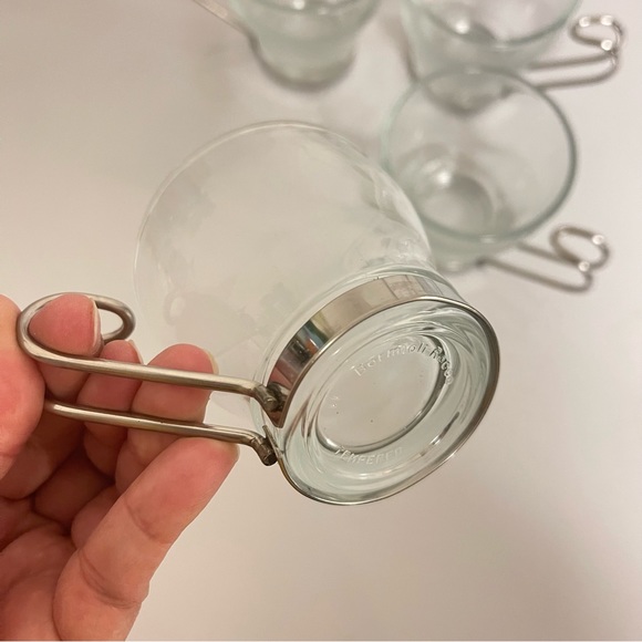 Italy Bormioli Rocco tempered glass Espresso cups set NWT - Picture 4 of 5